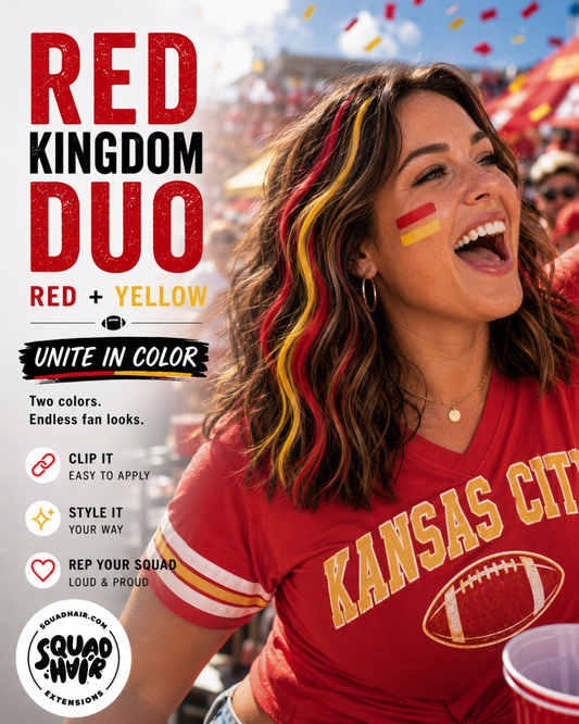 Red Kingdom Duo | Red & Yellow Kansas City-inspired colors for game day.