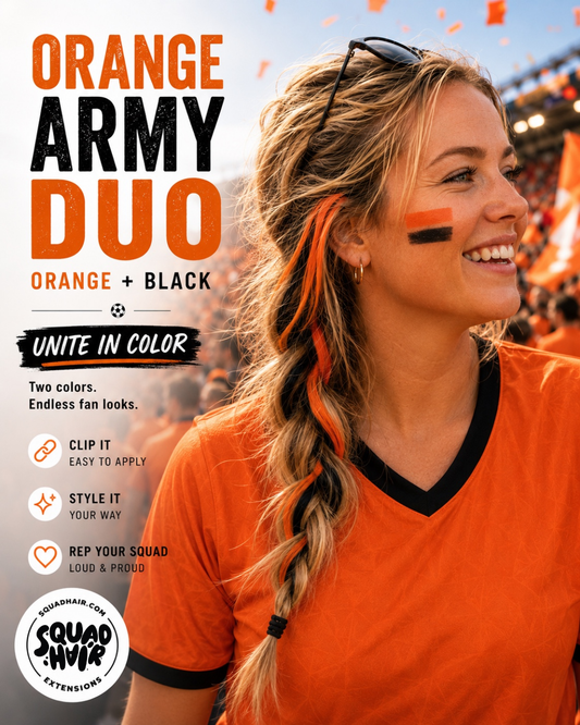 Orange Army Duo | Orange & Black