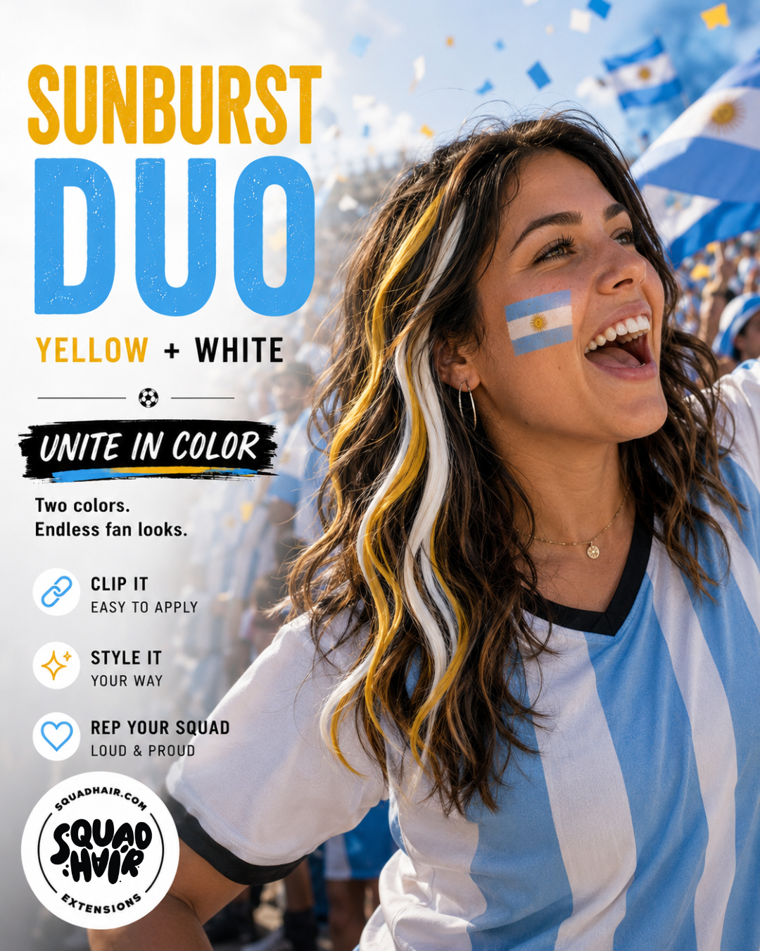 Sunburst Duo | Yellow & White