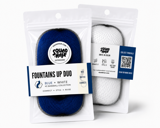Fountains Up Duo | Blue & White